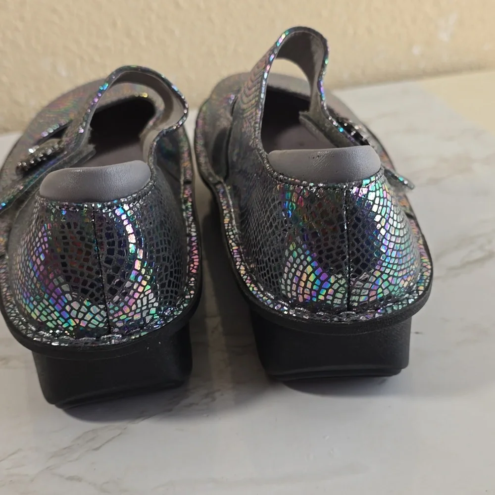Alegria Paloma Iridescent Mary Jane Shoes